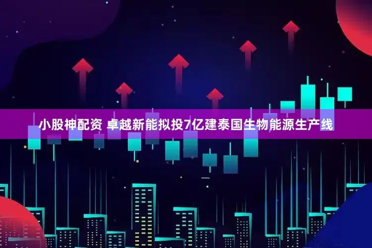 小股神配资 卓越新能拟投7亿建泰国生物能源生产线