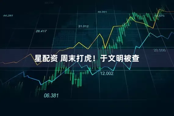 星配资 周末打虎!于文明被查